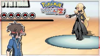 The Champion Cynthia Battle  Pokemon Black and White 2 [upl. by Assirhc]