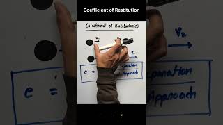 Coefficient of Restitution  Collisions physics neet science cbse [upl. by Thesda]