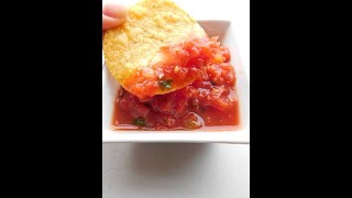 Homemade Salsa Recipe with Canned Tomatoes [upl. by Taveda836]