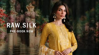 Zarif Raw Silk Collection24  Zarif Unstitched Embroidered Raw Silk Collection 2024 [upl. by Schott]