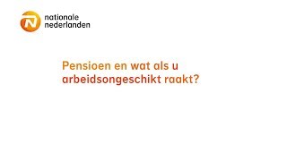 Arbeidsongeschiktheid en pensioen [upl. by Cynthia]