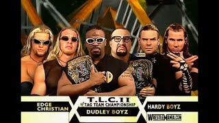 WWE 2K24 WRESTLEMANIA 17 TLC MATCH DUDLEY BOYZ VS THE HARDYS VS EDGE amp CHRISTIAN [upl. by Ayor]