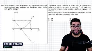 AFA 2025  Cinemática  Questão 49  VERSÃO A [upl. by Enyamrahc]