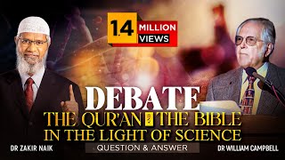 DEBATE  THE QURAN AND THE BIBLE IN THE LIGHT OF SCIENCE  QUESTION amp ANSWER  DR ZAKIR NAIK [upl. by Ydaj]