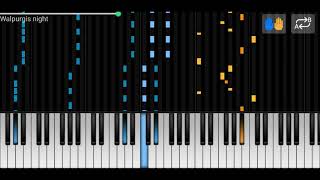 Xomu  Walpurgis Night Piano covertutorial  Sheetsmidi [upl. by Nadaha581]