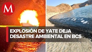 Tras incendio de yate playa Balandra quedará lista en unos días Gobernador de BCS [upl. by Jorgensen]