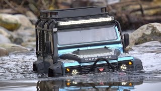 Traxxas TRX4 Defender in Cold Winter [upl. by Utimer]