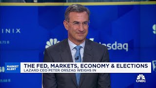 Lazard CEO Peter Orszag Its in Presidentelect Trumps interest to have an independent Fed [upl. by Atiuqa]