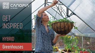 Hybrid DIY Greenhouse by Palram  Canopia [upl. by Nehtiek]