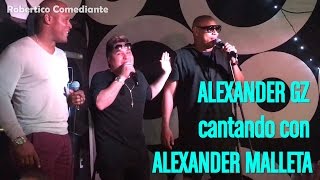 Show de robertico en el 3D Cafe ALEXANDER Gente de Zona CANTANDO CON ALEXANDER MALLETA [upl. by Oswin]