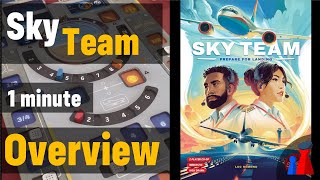 Sky Team 1 minute Overview  Peaky Boardgamer [upl. by Anyk588]