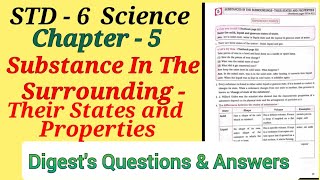 6th ScienceLesson 5 Substance in the Surroundings Their States and Properties Digests Answer [upl. by Jamison]