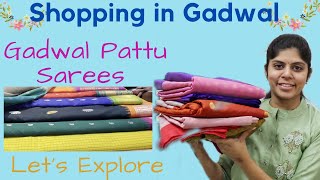 Shopping In Gadwal  Famous Stores In Gadwal  Pure Gadwal Pattu Sarees  Wedding Series Part4 [upl. by Doowle186]