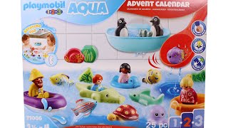 Playmobil 123 Aqua Advent Calendar 2022 Unboxing Review [upl. by Nnylrahc]