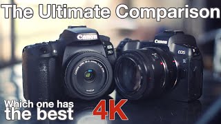 Canon 90D VS Canon EOS R in 4K  The Ultimate Comparison [upl. by Eronaele902]