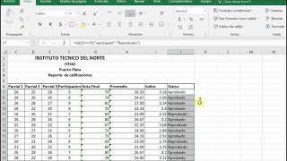 Reporte de Calificaciones en Excel [upl. by Eustazio]