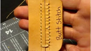 7 Different Ways to Stitch Leather by Hand [upl. by Arev404]