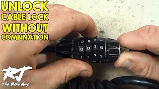 How To Unlock Cable Bike Lock Without Combination [upl. by Lukasz]