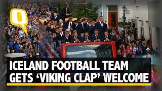 The Quint Iceland Gets Viking Clap Welcome After Returning Home [upl. by Aicert]