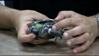 How to Adjust a baitcasting fishing reel Cast Farther with less Backlashes bait caster [upl. by Kala]