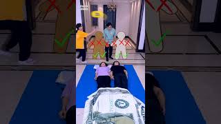 Double Blanket Challenge So Fun Quickly Ask Family And Friends To Play Funnyfamily Partygames [upl. by Polish]