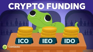 ICO IDO IEO Types of Crypto Crowdfunding EXPLAINED [upl. by Mellins]