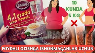 Kofe ichibham ozish mumkin Ersag kofe bilan 1 oyda 5kg ozamiz [upl. by Elisabetta]