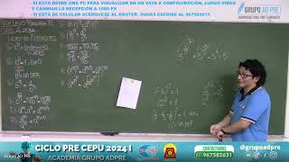 ÁLGEBRA  DESARROLLO DE LA UNIDAD 01  CEPU 2024 II [upl. by Taffy]