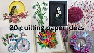 quilling paper art paper quilling artquilling paper art wall hanging [upl. by Saum]