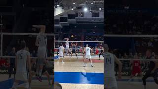 When setter has some amazing skills 🔥😳 setter volleyball youtubeshorts [upl. by Donelson740]