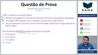 QUESTÃO 15086  PLDFT CPA10 CPA20 CEA AI ANCORD [upl. by Eaves]