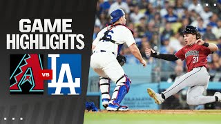 Dbacks vs Dodgers Highlights 7324  MLB Highlights [upl. by Assirrec]