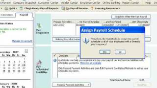 QuickBooks Payroll Schedules [upl. by Tips229]