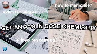 How to get a 9 in GCSE CHEMISTRY 2023  memorisation techniques how to use past papers [upl. by Rufe]