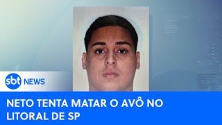 Jovem é preso por tentar matar avô após surto psicótico  SBTNewsnaTV 260724 [upl. by Chaunce23]