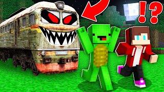 How Mikey and JJ ESCAPE From SCARY TRAIN in Minecraft  Maizen [upl. by Ecirahs]