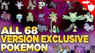 ALL 68 Version Exclusive Pokemon in Pokemon Sword and Shield [upl. by Rem390]