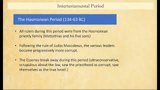 1 Intertestamental period [upl. by Beore]