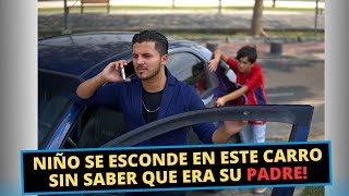 Niño se esconde en carro de desconocido sin saber que era su verdadero padre [upl. by Llerdnod]