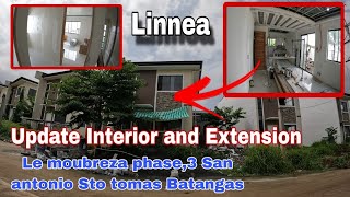 Update Linnea project Interior and Extension Le moubreza phase3 Sto tomas Batangas EP529 [upl. by Anaidiriv]