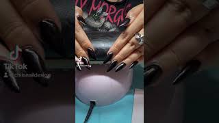 Some louis vuitton stilettos 😏 acrylicnails beginnernailtech redbottomnails stilettonails [upl. by Dosia]