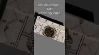 Diy envelope wedding card Reus diy trending diyenvelope craft [upl. by Ronal]