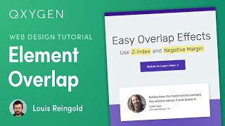 How to Create Overlapping Elements with ZIndex  Negative Margin [upl. by Dow]