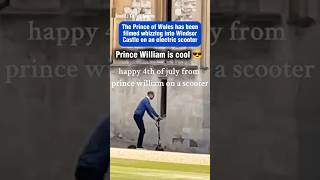 Prince William riding an electric scooter at Windsor Castle princewilliam royalfamily uk funny [upl. by Schonfield]