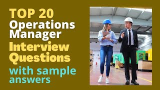 Operations Manager Interview Questions and Answers for 2024 [upl. by Sadowski]