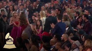 Taylor Swift  Audience Cam  58th GRAMMYs [upl. by Oilisab]