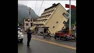 VIDEO Floods In Tibet Wash Away Building [upl. by Swamy]