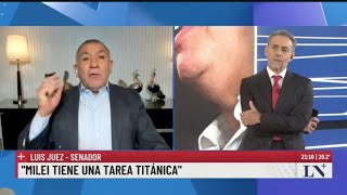 Luis Juez en La Cornisa por lanacion quotMilei tiene una tarea titánicaquot [upl. by Hallvard]