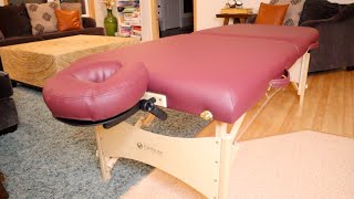 EARTHLITE Portable Massage Table Review 2021  EARTHLITE Harmony DX  Foldable PT Table [upl. by Alleul]