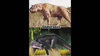 Kaprosuchus vs Dinocrocuta 1v1 paleontology animals dinosaur vs crocodile kaprosuchus fyp [upl. by Audres932]